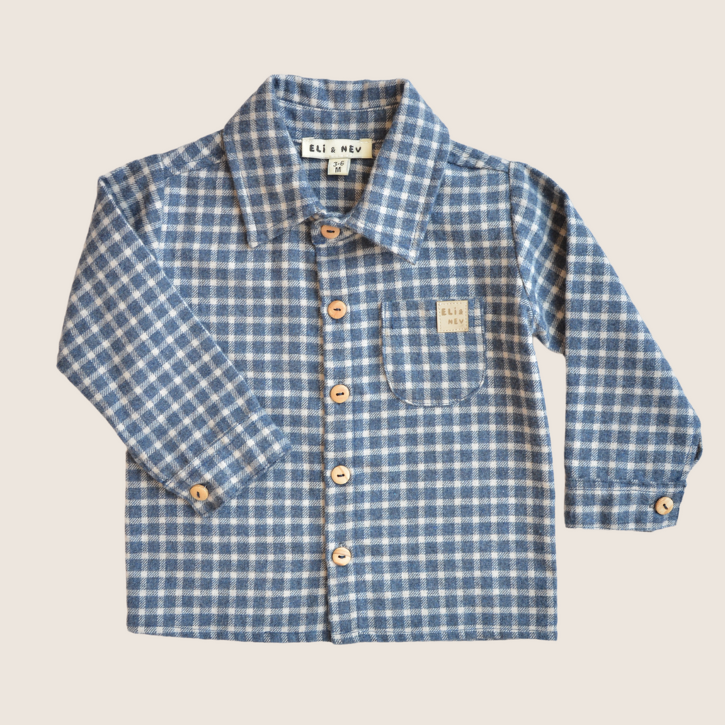 Flannel Gingham Button Up Shirt