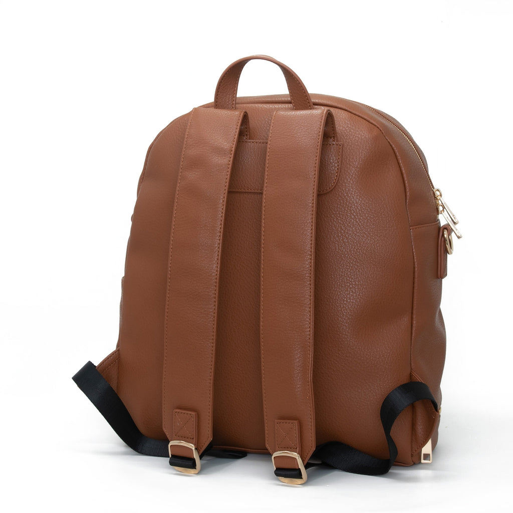 Pretty Pokets - Diaper Bag Backpack - Cognac