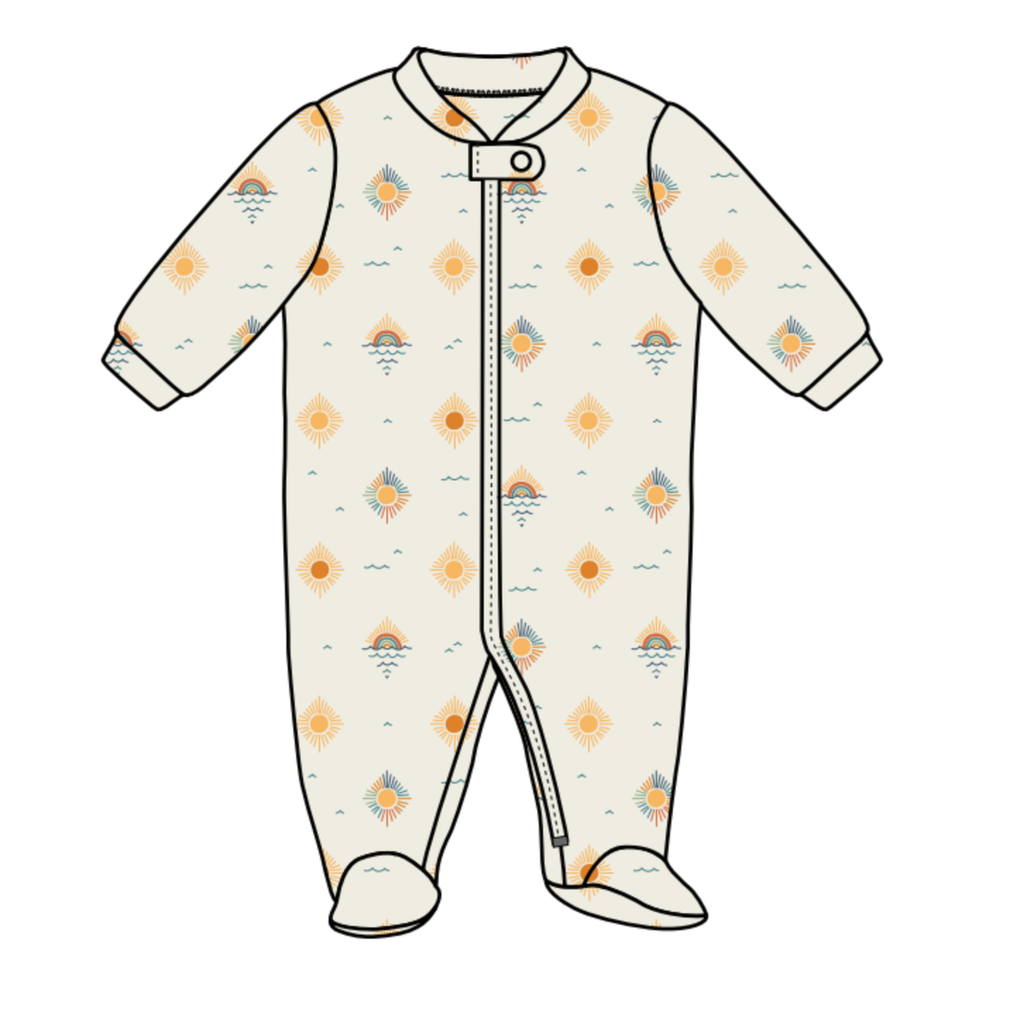 You Are My Sunshine Zip Up Romper