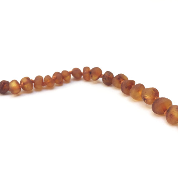 CanyonLeaf - Adult Raw Cognac Amber Necklace