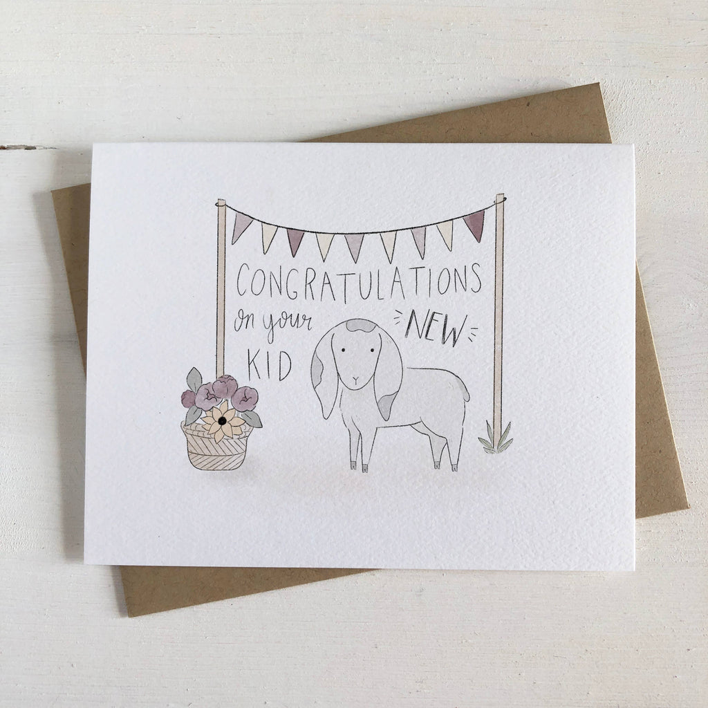 Fox & Bear Paper Co. - Your New Kid Baby Card