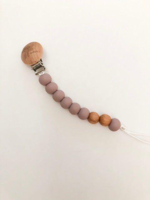 Pretty Please Boutique Teethers - Fawn  || Magnolia Pacifier Clip || Silicone + Wood