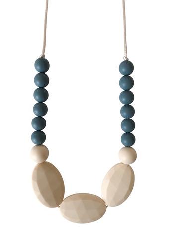 Chewable Charm - The Hudson - Gray Teething Necklace