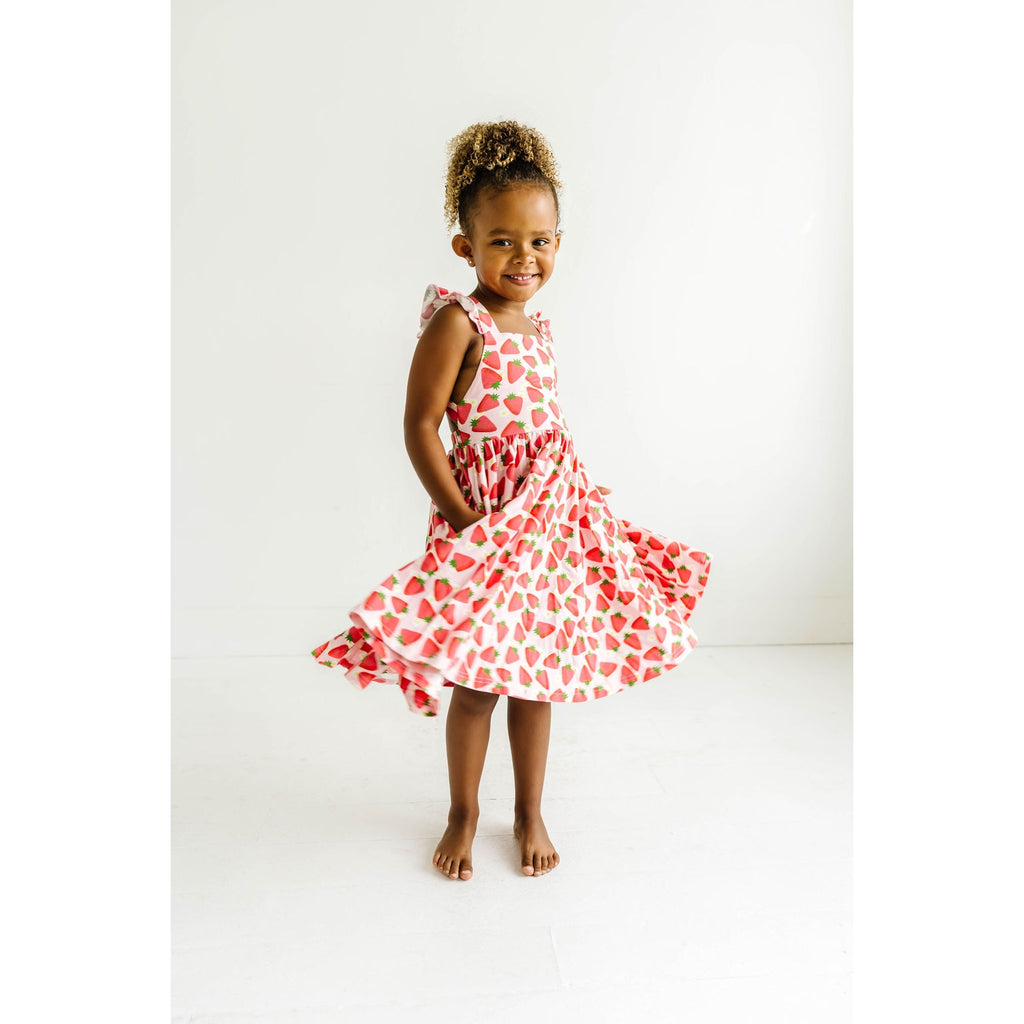 Rosita Dress in Strawberry Patch
