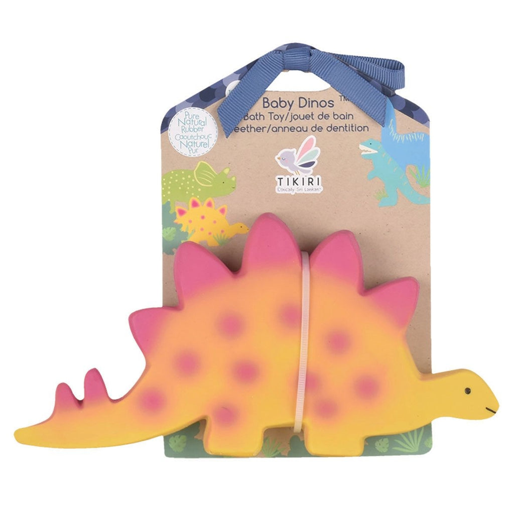 Baby Stegosaurus Natural Organic Rubber Toy