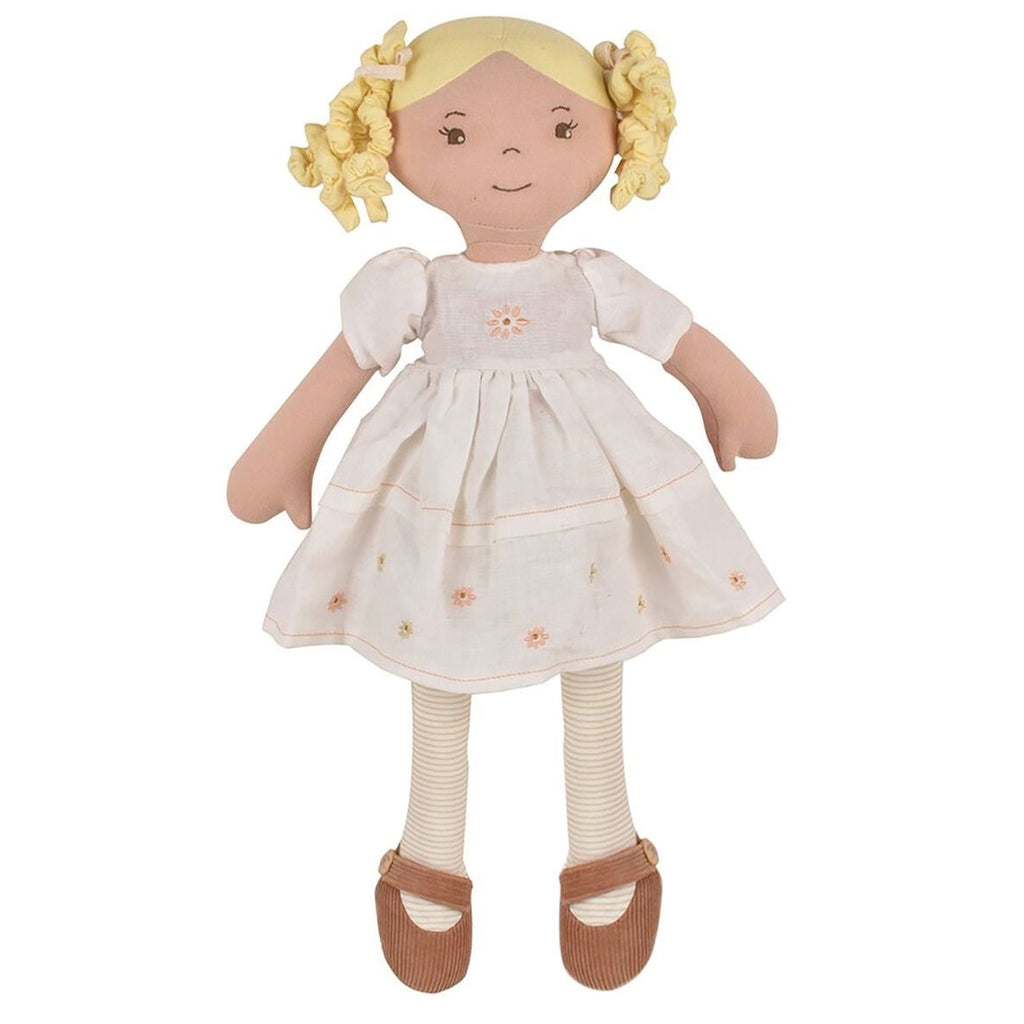 Priscy Blonde Haired Doll in Linen Dress
