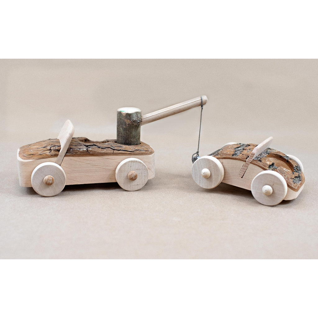 Magic Wood Tow Truck with Car