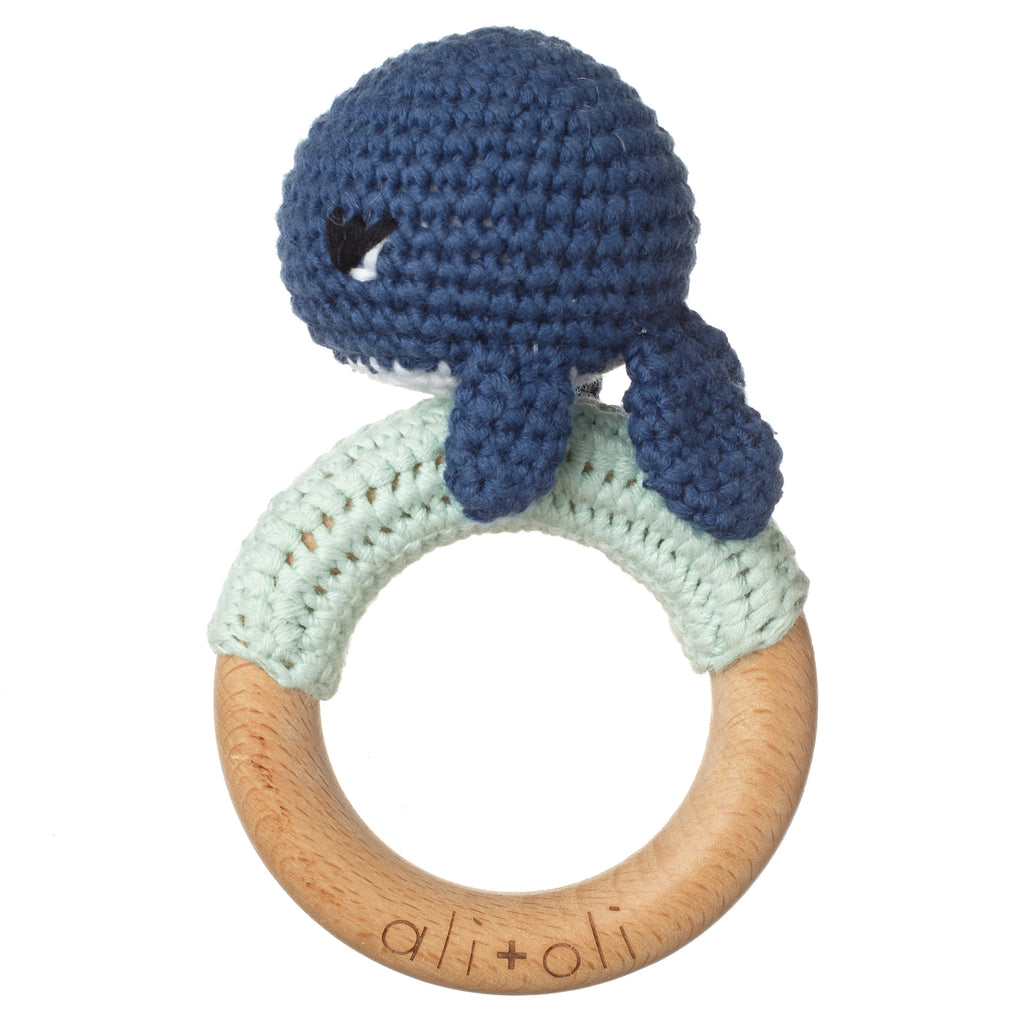 Whale Crochet Teething Ring