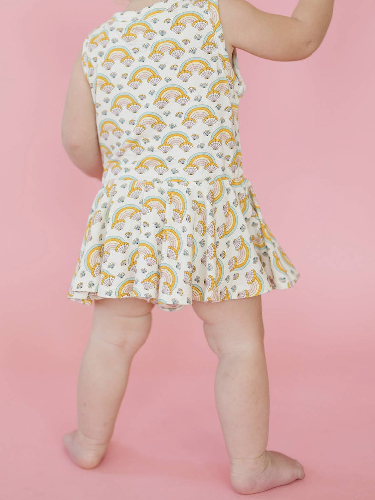 Skirted Tank Bodysuit - Sally Sells Sea Shells