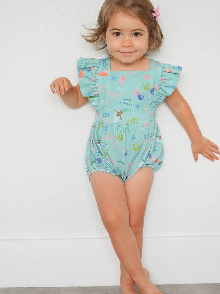 Emmy Romper in Mermaid