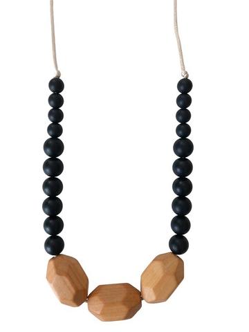 The Austin - Black Teething Necklace