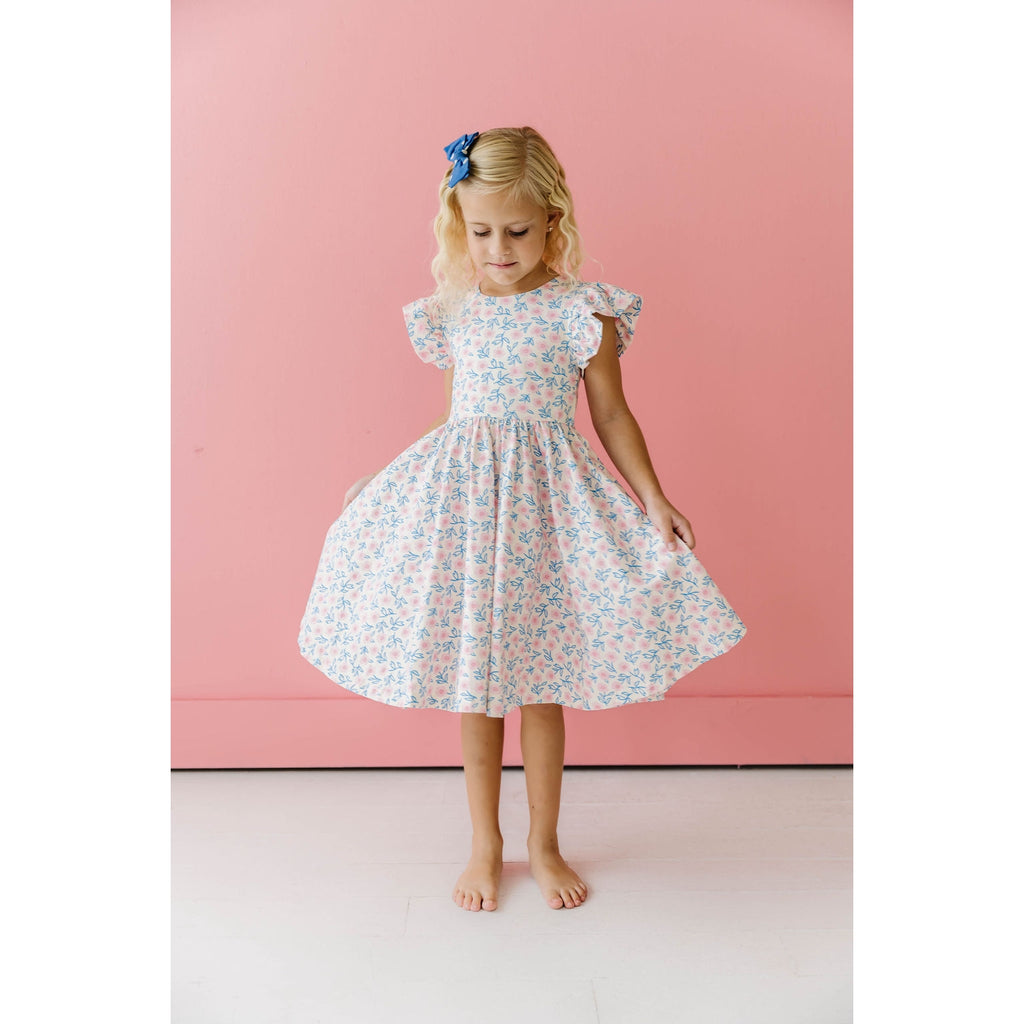 Olivia Dress in Spring Flowers