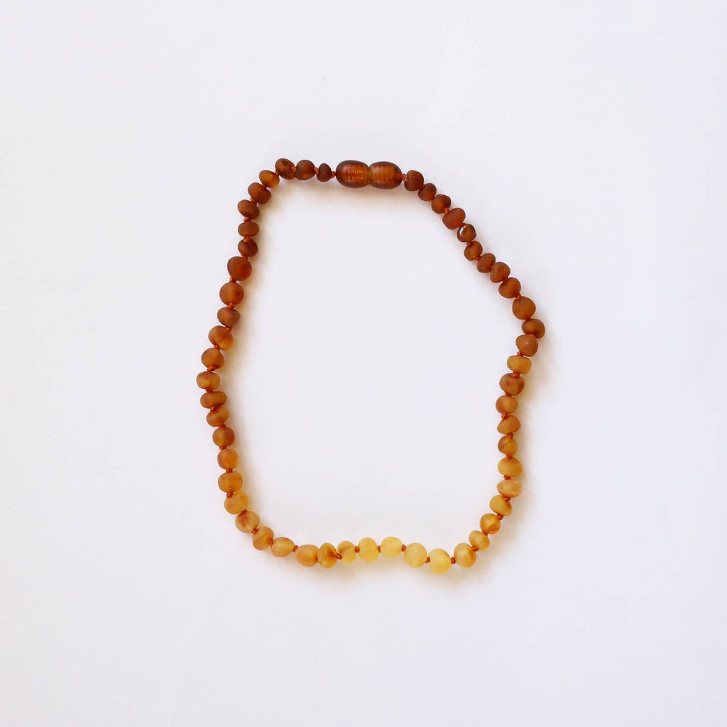 CanyonLeaf - Raw Baltic Amber + Sunflower Necklace