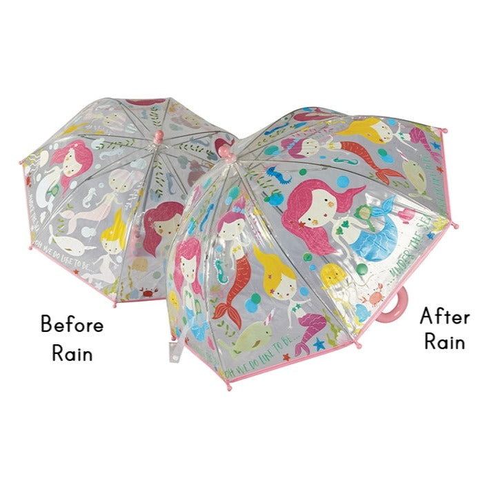 Colour Changing Clear Umbrella - Mermaid