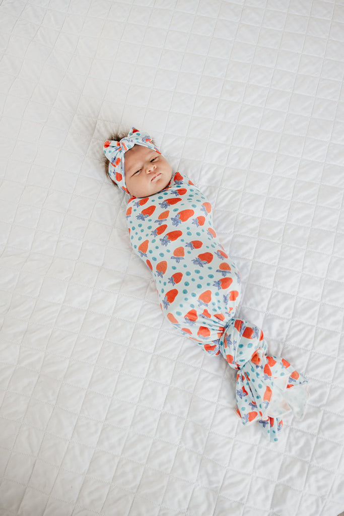 Copper Pearl Knit Swaddle Blanket - Liberty