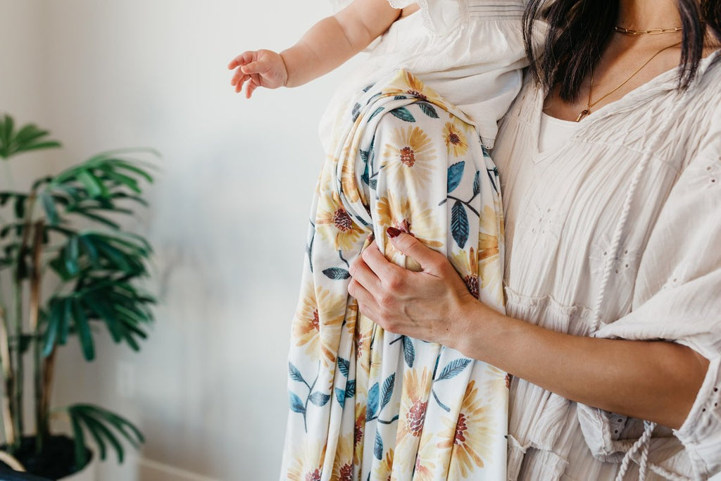 Copper Pearl Knit Swaddle Blanket - Sunnie