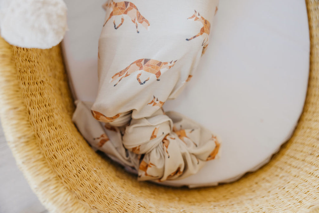 Copper Pearl Knit Swaddle Blanket - Swift