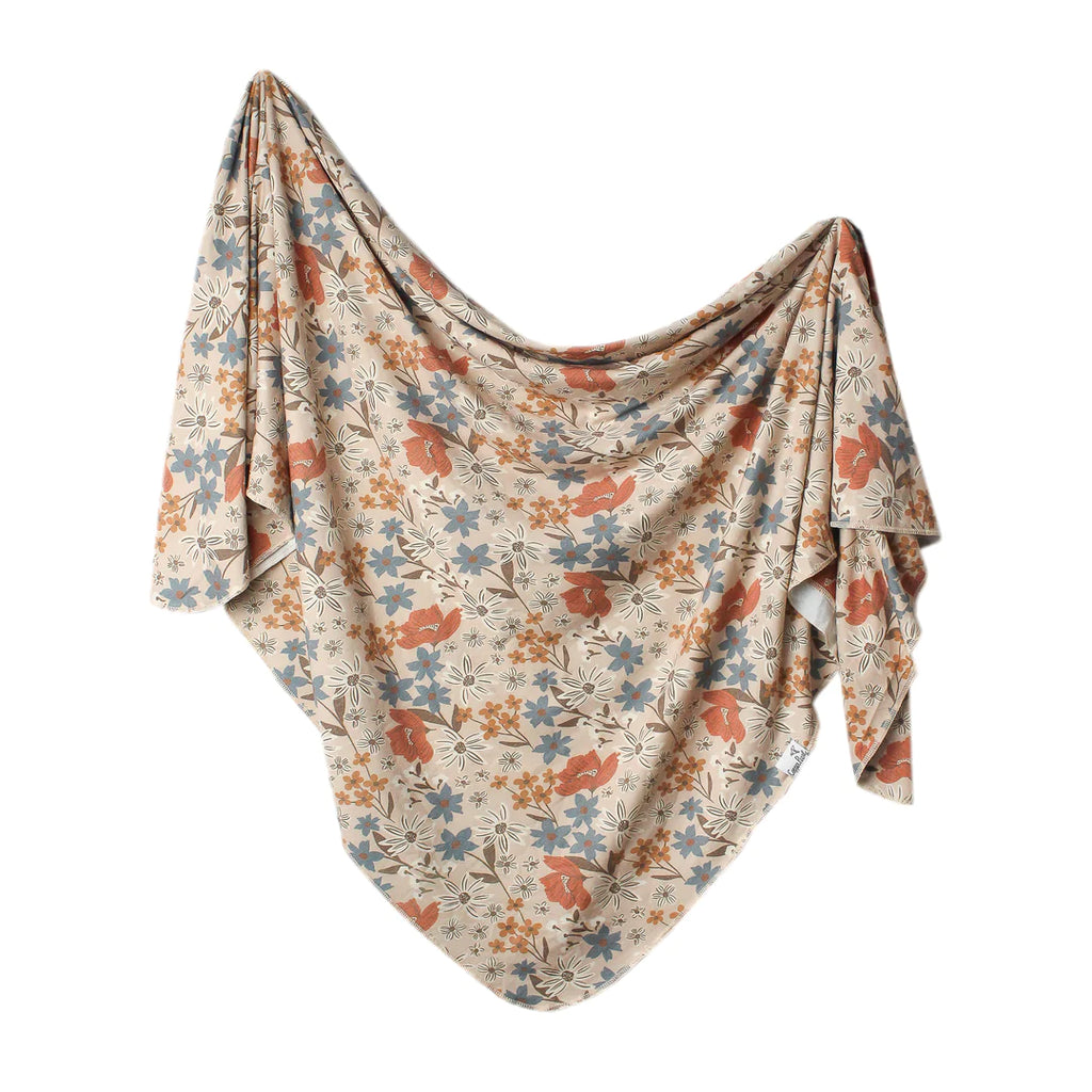 Copper Pearl Knit Swaddle Blanket - Eden