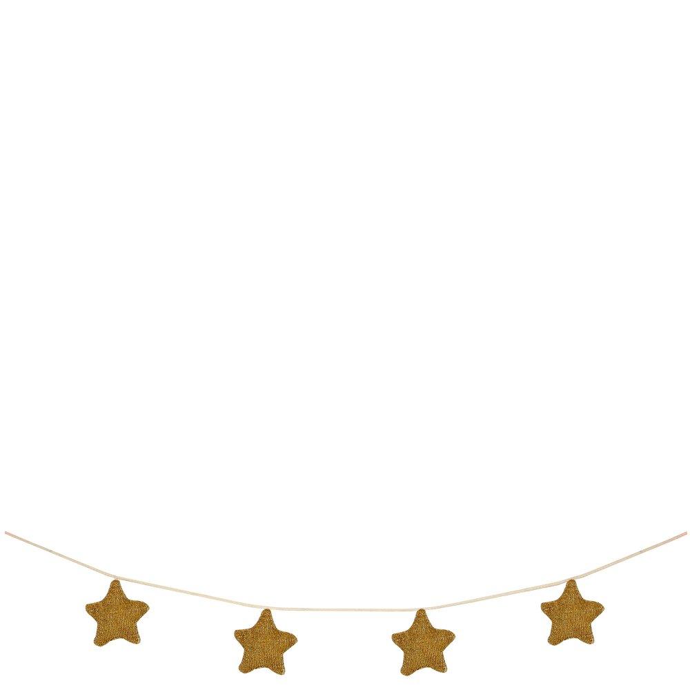 Gold Knitted Star Garland