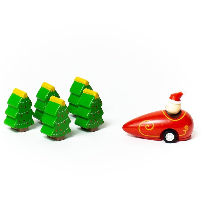 Santa & Christmas Trees Bowling Game