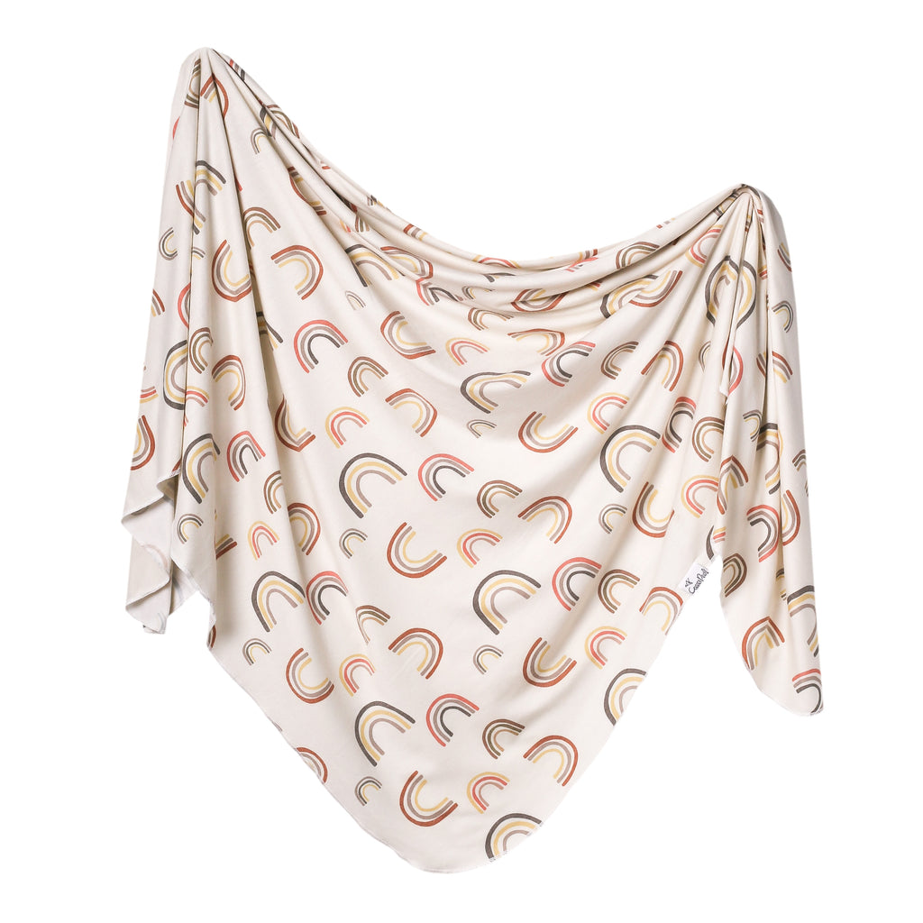 Copper Pearl Knit Swaddle Blanket - Kona