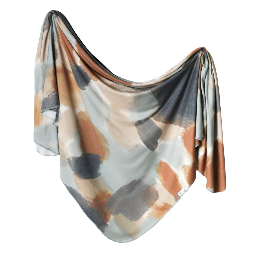 Copper Pearl Knit Swaddle Blanket - Picasso