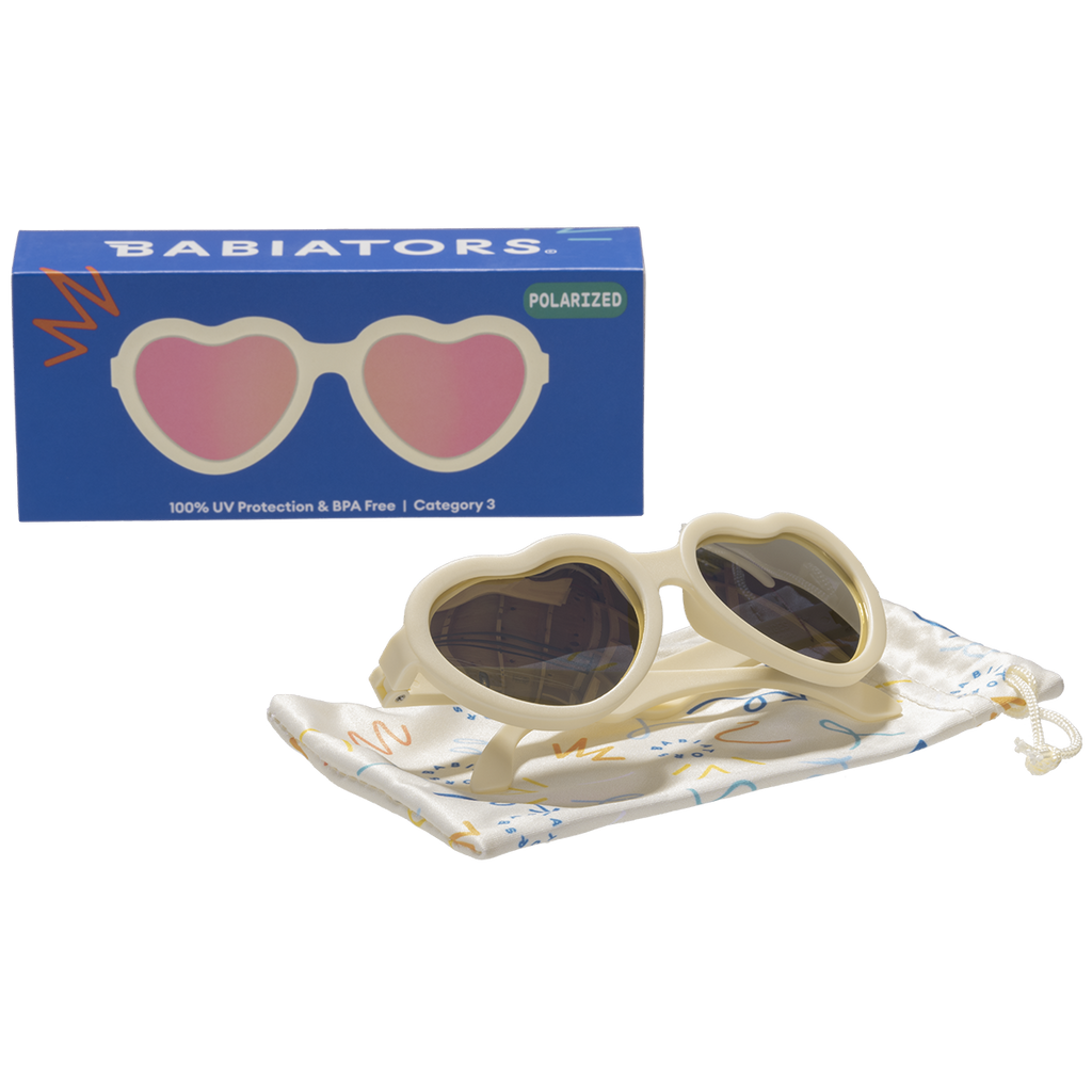 Babiators - Sweet Cream Heart Polarized Mirrored Lenses