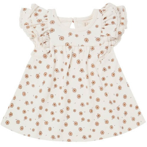 Quincy Mae Flutter Dress - Daisy Confetti