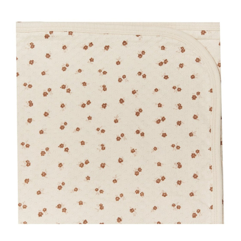 Quincy Mae Pointelle Baby Blanket - Petite Floral