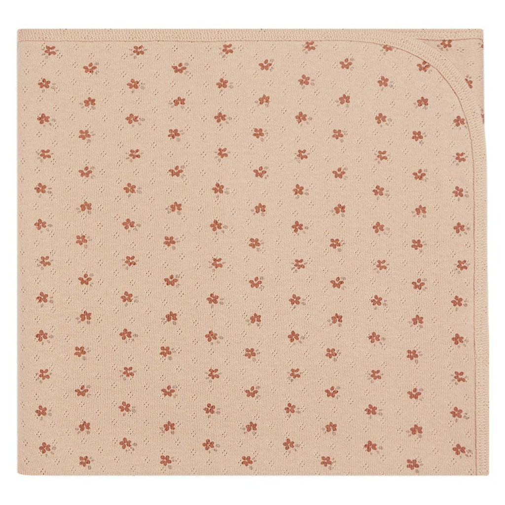Quincy Mae Pointelle Baby Blanket - Blush Ditsy