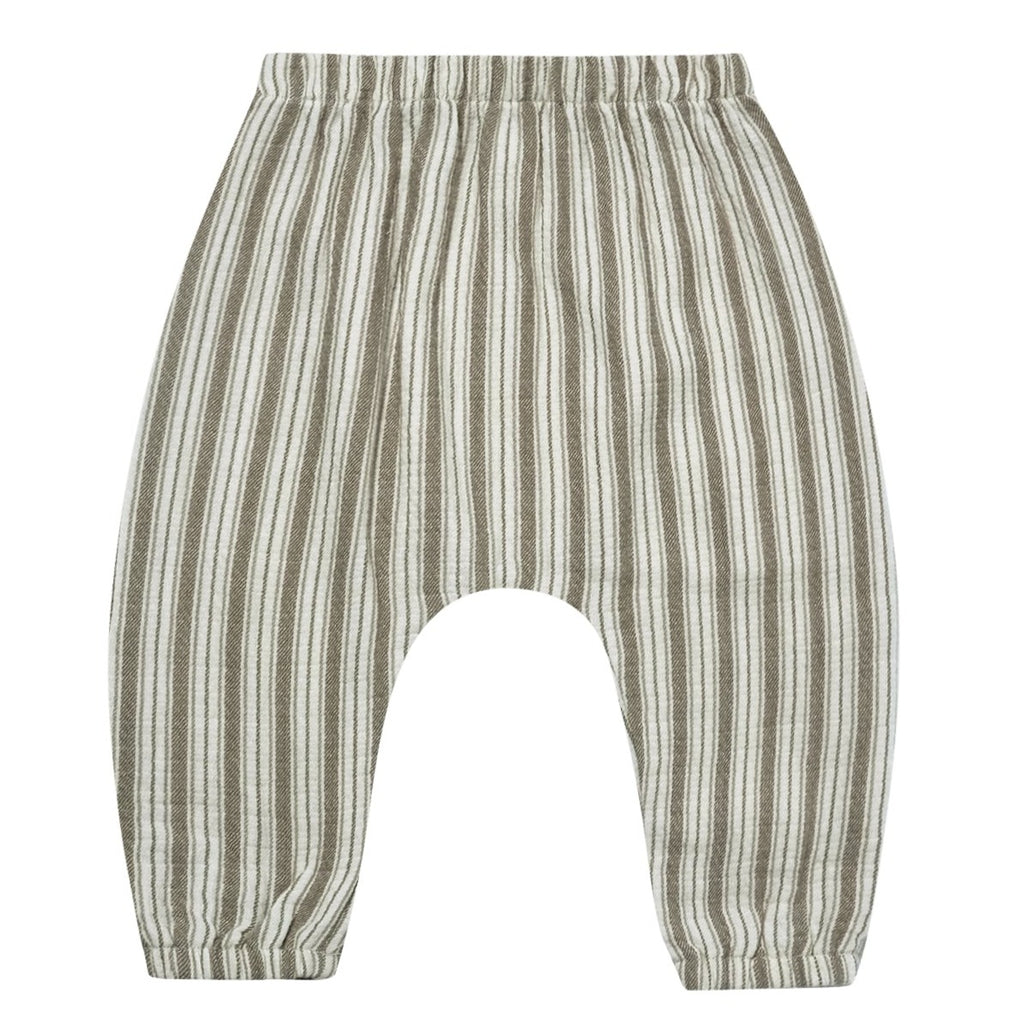 Quincy Mae Woven Pant - Fern Stripe