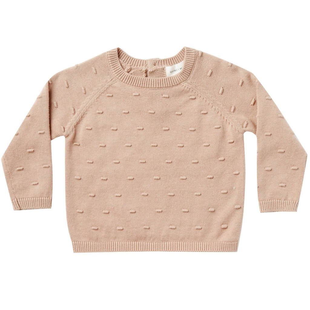 Quincy Mae Bailey Knit Sweater - Petal