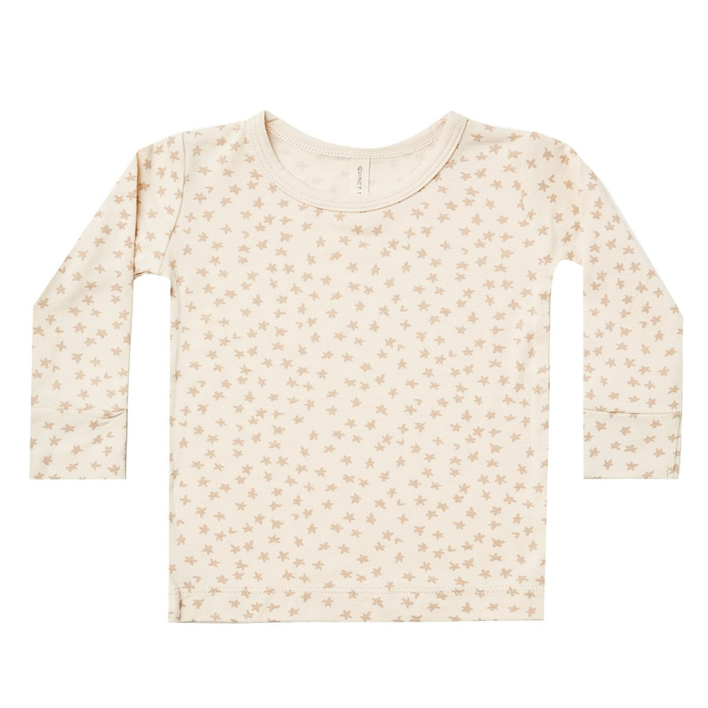 Quincy Mae Bamboo Long Sleeve Tee - Scatter