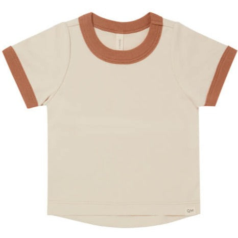 Quincy Mae Ringer Tee - Natural