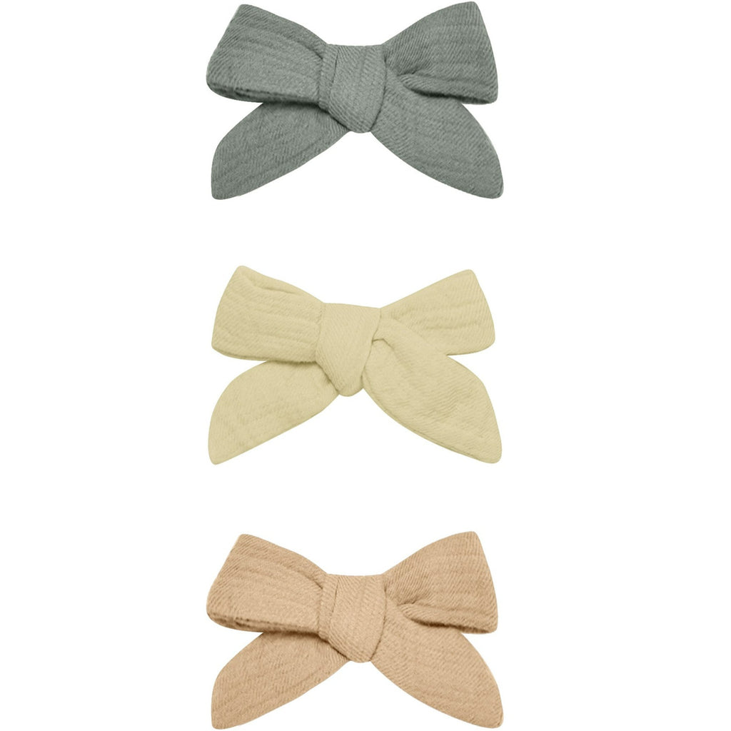 Quincy Mae Bow with Clip Set of 3 - Sea Green