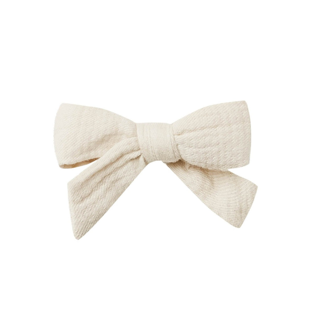 Quincy Mae Bow with Clip - Natural