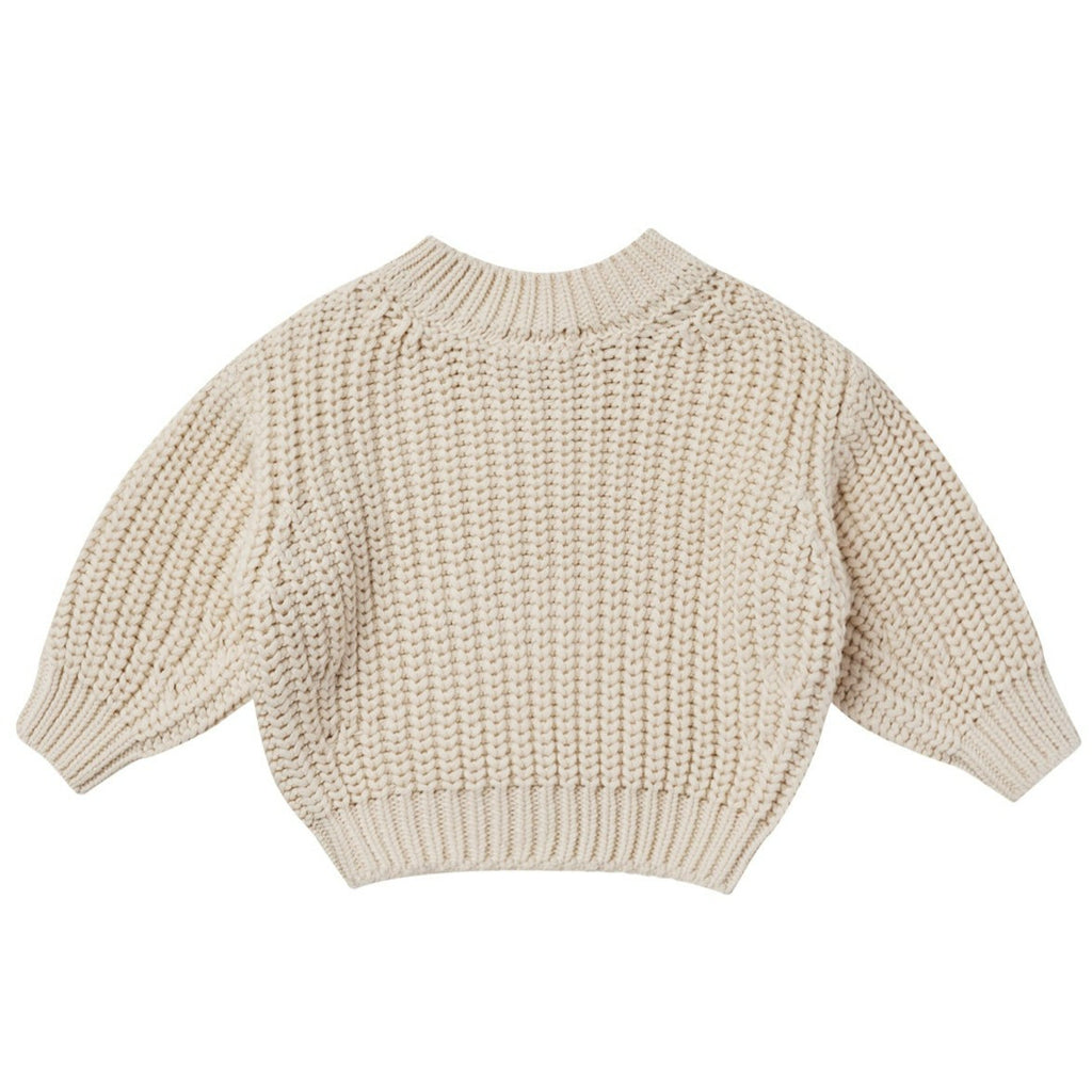 Quincy Mae Chunky Knit Sweater - Natural