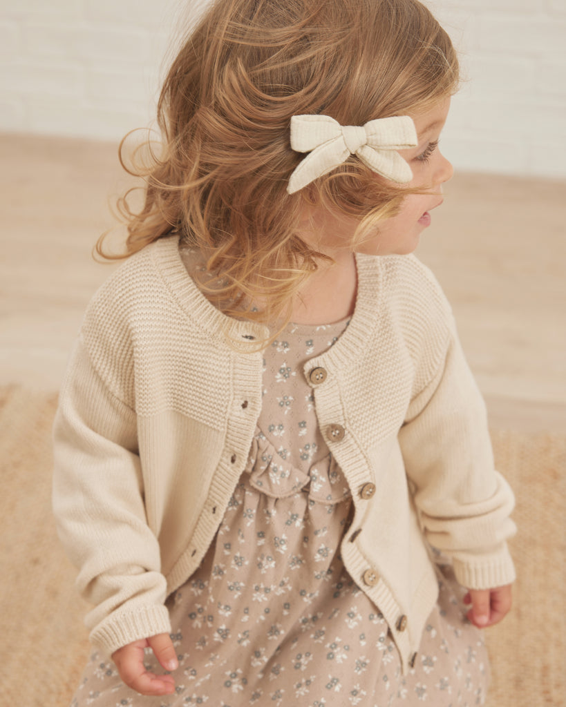 Quincy Mae Knit Cardigan - Natural
