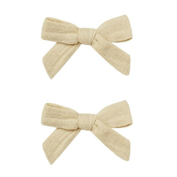 Rylee + Cru  Bow with Clip - Butter