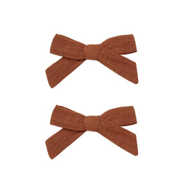 Rylee + Cru  Bow with Clip - Amber