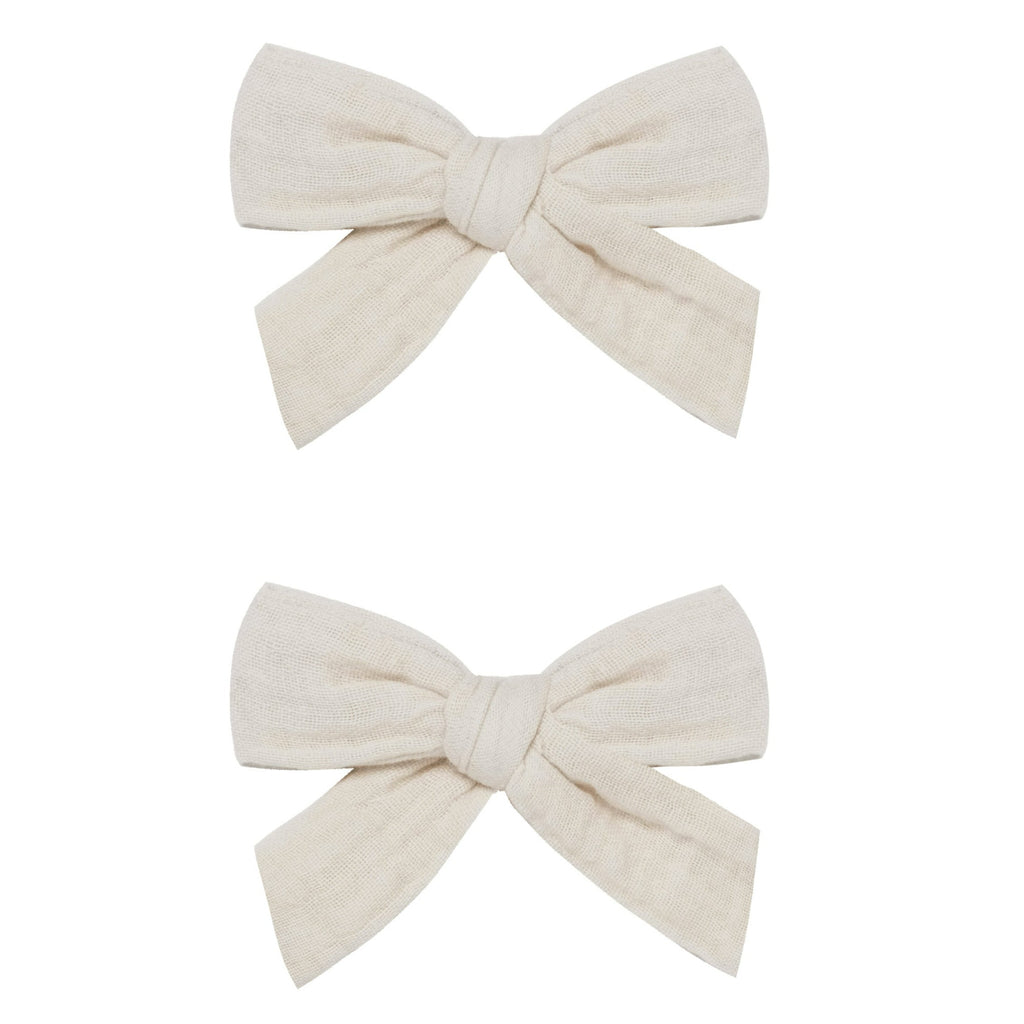 Rylee + Cru  Bow with Clip - Ivory