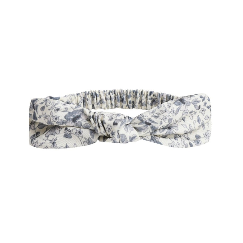 Rylee + Cru Knotted Headband - Blue Floral