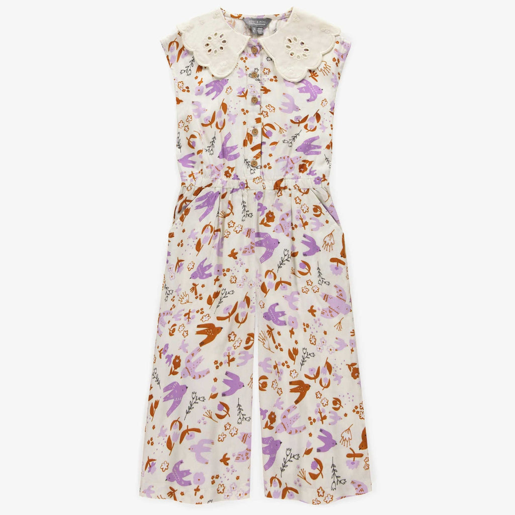 Souris Mini Overall Cream Birds