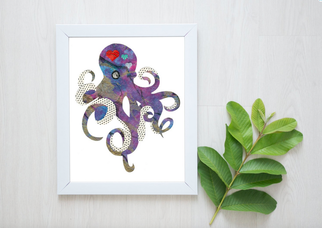 Whimsy Spot Art Print - Octopus