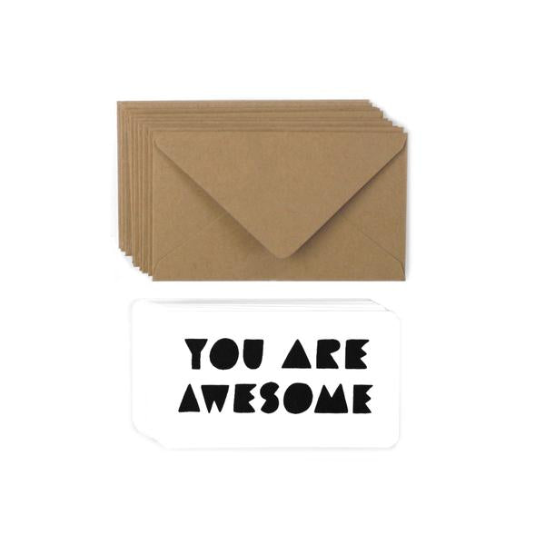 Worthwhile Paper Mini Notes Set of 12 - You Are Awesome