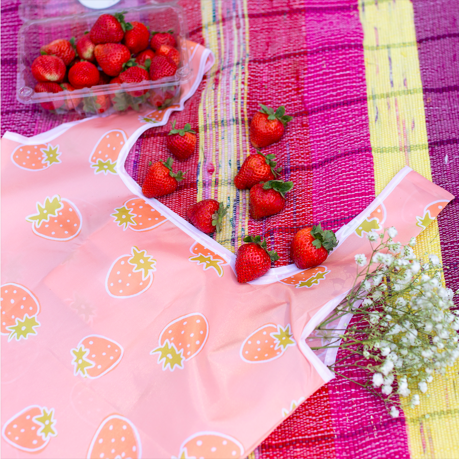 Strawberry Picking Reusable Bag