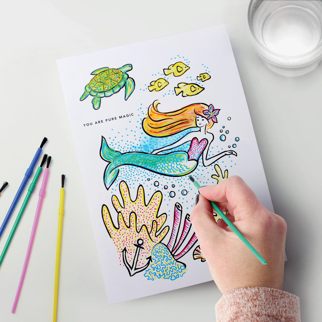 Mermaid Paint with Water Card