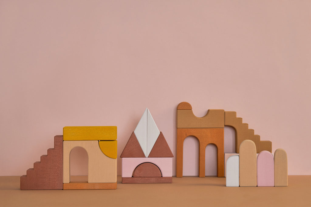 Raduga Grez - Apartment building blocks set - Colored