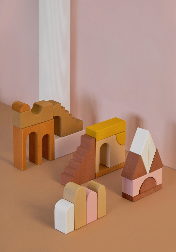 Raduga Grez - Apartment building blocks set - Colored