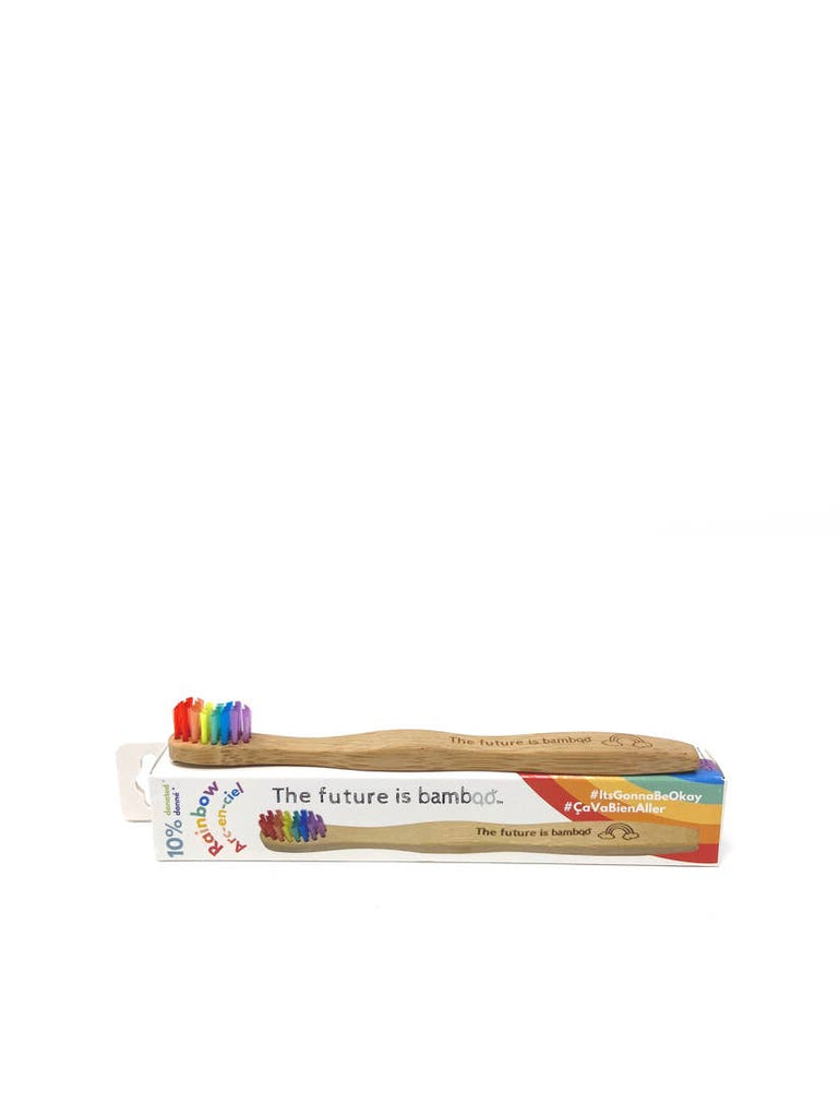 The future is bamboo - RAINBOW Kids Soft bamboo Toothbrush